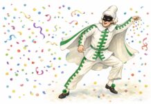 Maschere tradizionali italiane: Brighella Maschera di Brighella della commedia dell' arte