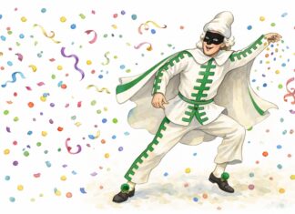 Maschere tradizionali italiane: Brighella Maschera di Brighella della commedia dell' arte