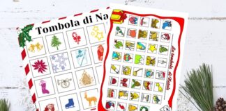 Tombola di Natale fai da te per bambini tombola da scaricare