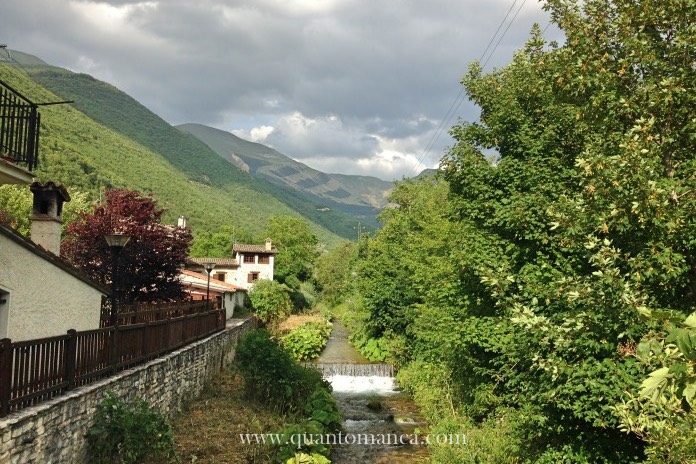 montagna con bambini