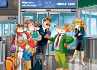 Geronimo Stilton accompagna i baby viaggiatori degli aeroporti milanesi