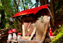 Giocabosco a Gavardo: il parco didattico degli gnomi per bambini Casetta degli gnomi nel bosco didattico