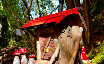 Giocabosco a Gavardo: il parco didattico degli gnomi per bambini Casetta degli gnomi nel bosco didattico