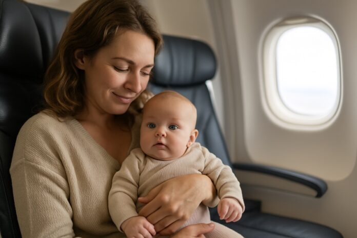 neonati in aereo