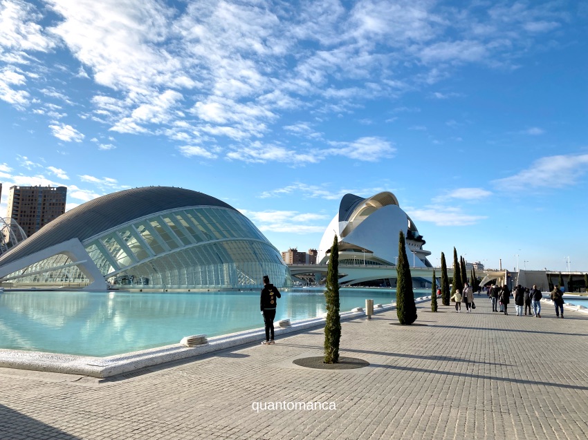 Città delle Arti e delle Scienze complesso culturale progettato da Santiago Calatrava