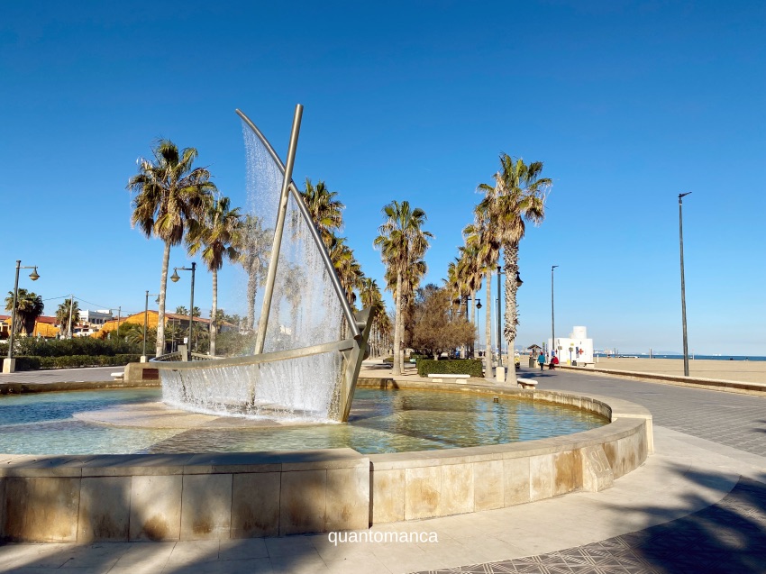 Playa de la Malvarrosa a valencia ampia e sabbiosa 