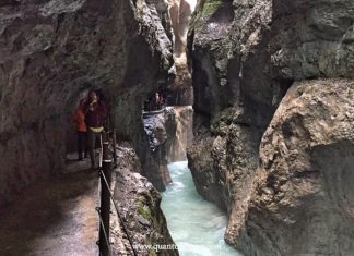 Escursione in Baviera alla gola di Partnachklamm Gole di Partnach ( Partnachklamm) - Quantomanca.com