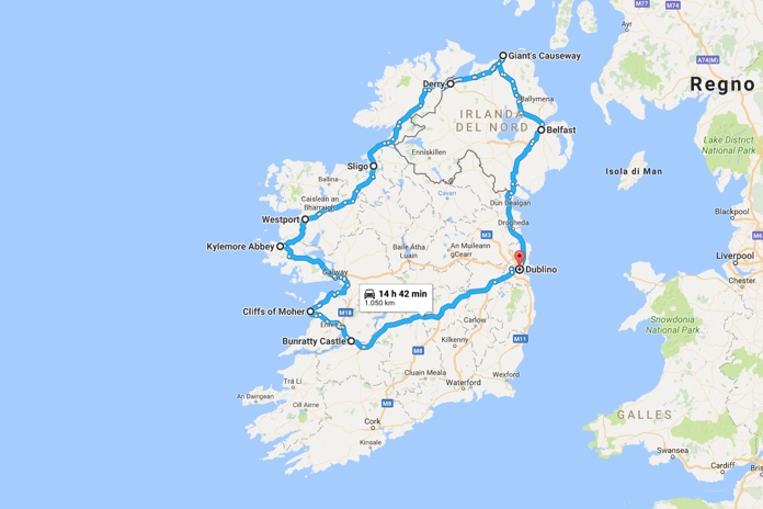 itinerario in irlanda