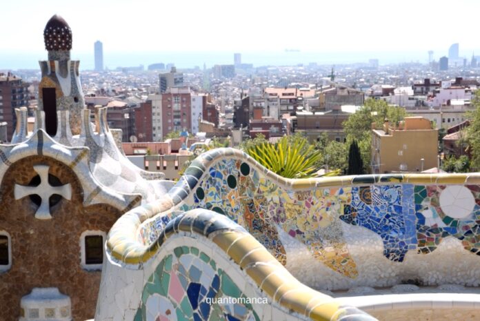 vista panoramica di barcellona