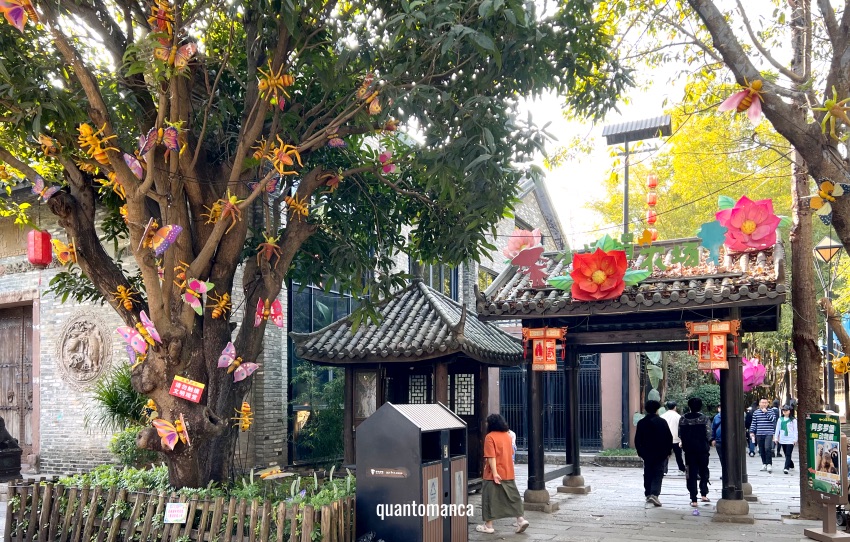 Gankeng Ancient Town a Shenzhen con architettura tradizionale Hakka