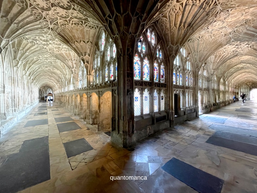 Chiostri della cattedrale di Gloucester usati come set di Hogwarts nei film di Harry Potter