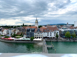 Friedrichshafen: cosa vedere sulla sponda tedesca del Lago di Costanza vista panoramica di fiedrichshafen