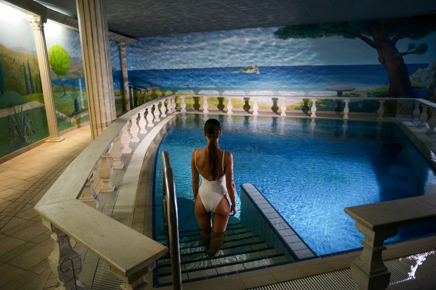 vasca termale alle Terme di Ptuj in slovenia