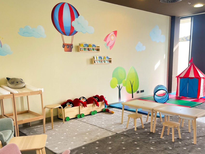 sala giochi per bambini dell' hotel well alle terme tuhelj in croazia