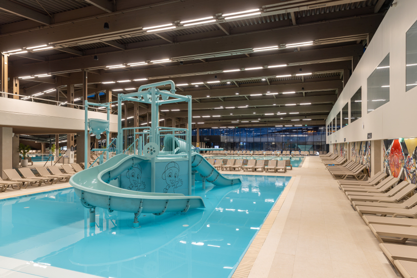 piscina per bambini all' interno delle terme tuhelj in croazia