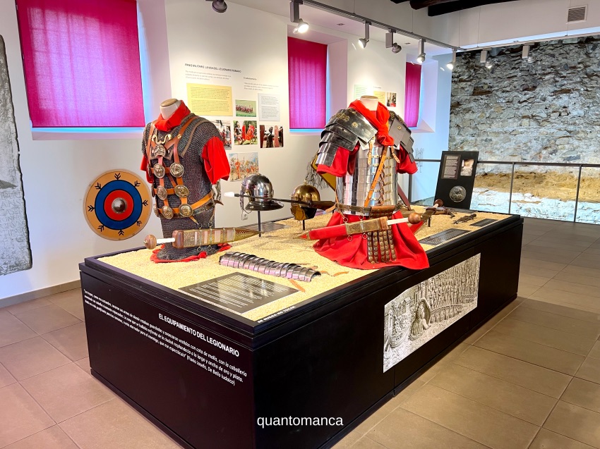 armature antichi romani al museo al leon spagna